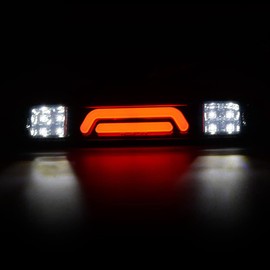 GRAND ORANGE LED 3rd Third Brake Light Compatible With 1999-2016 Ford F250 F350 F450 F550 SD Super Duty High Mount Rear Brake Stop Light Cargo Lamp Chrome Housing Smoke Lens YC3Z13A613BA