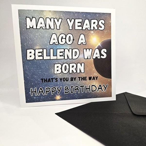Funny/Humorous Adult Birthday Card Black Envelope
