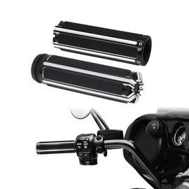 HDBUBALUS 1" Electronic Throttle Handlebar Grips 25mm Hand Grips Fit for Harley Touring Street Glide Road King Road Glide Electra Glide Dyna Softail