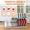 Housolution Pot and Pan Organizer Rack for Cabinet, Stainless Steel