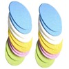 Baluue 50pcs Round Cellulose Makeup Removal Sponges for Deep Cleansing