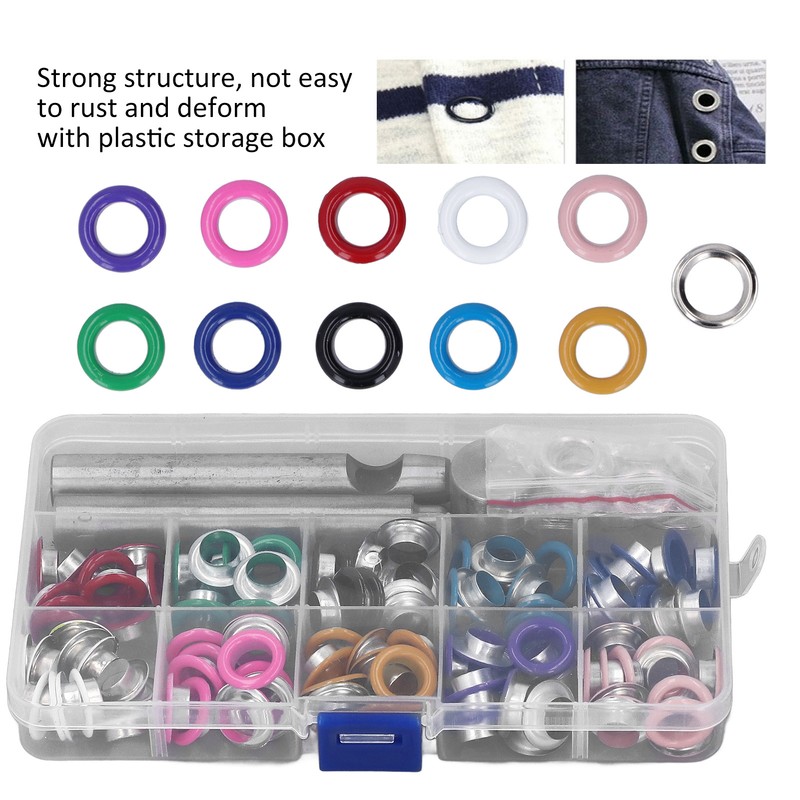 Eyelet Kit 10mm Colorful Durable Metal Wide Application Easy Installation