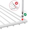 SPARES2GO Fridge Shelf compatible with Diplomat Refrigerator Freezer Adjustable White