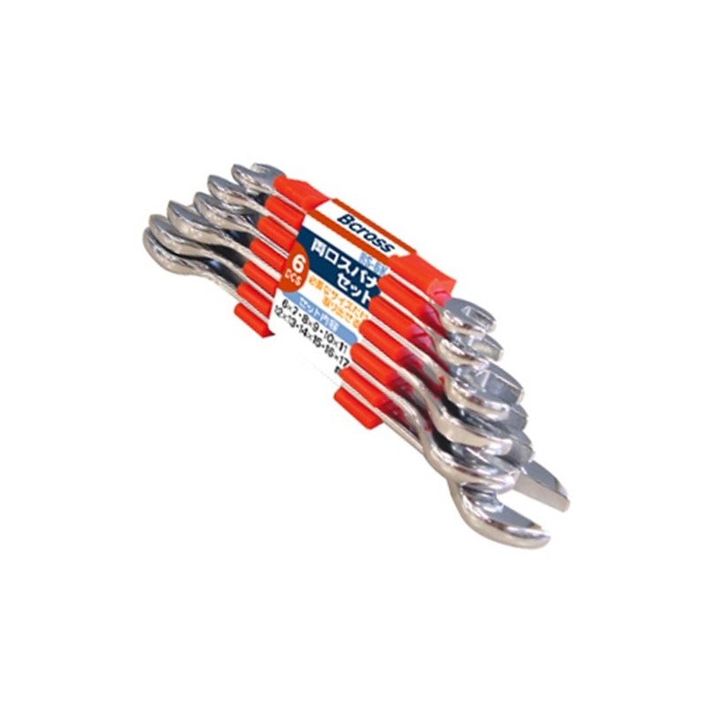 PAOCK RS-6K Bcross Double-Ended Spanner Set