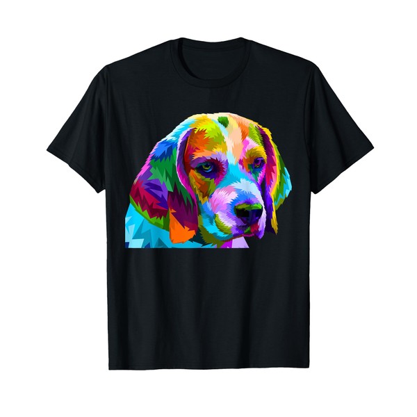 Beagle in Colorful Pop Art Design for Dog Owners Men
