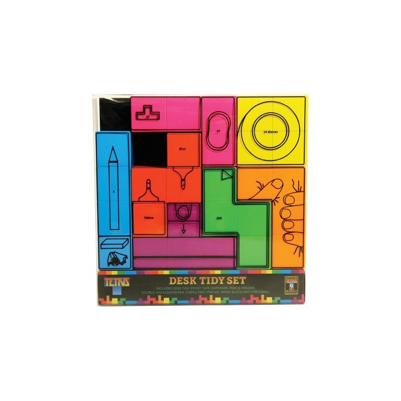 Paladone Tetris Desk Tidy, 7-Piece