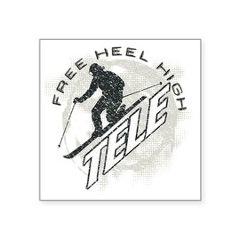 CafePress Free Heel High Revise Square Sticker 3 X 3 Square Bumper Sticker Car Decal