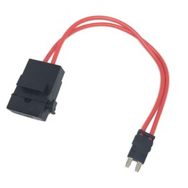 Specialized ECU Repair Car Fuse Holder Connector - Mini ATM, 32V, 20 Amp, 16 Gauge, Red Wire Cable - Comfortably Tap and Test Automotive Circuits, Perfect for Hard To Reach Fusebox Panels - 11.5 Inch