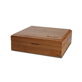 Wood Box Herbal Storage and Pollination Black Leaf (Stoner Box)