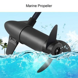 Akozon Electric Boat Propeller, 3 Blades Motor Boat Propeller Electric Motor Outboard Motor Boat Propeller Electric Propeller Motors Assembly for 50lb 60lb 68lb 88lb Outboard 12V 24V Motors