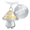 LongZYU Lucky Mushroom Keyring Lucky Charm Car Lucky Mushroom Keyring