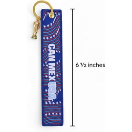 Premium 6 Inch Nylon Weave Keychain Heavy Duty Strap Bottle Opener Key Ring Utility Lanyard Work ID Badge Holder Sports Fan Backpack Charm