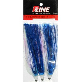 P-Line TI-0112-BLP T-Squid Insert 3pk 5" T-Squid Insert 3pk, Blue/Rainbow, 2.5"