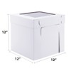 Huoshange Tall Cake Boxes for Tier Cakes,12x12x12 Inch [3 Pack