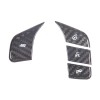 necar2020 Dry Carbon Car Steering Wheel Button Trim Patch For