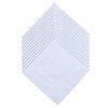 DUDU N GIRLIE Mens White Handkerchiefs Quality Cotton Gents Hankies