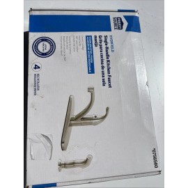Project Source Stainless Steel Single Handle Kitchen Faucet New In Box