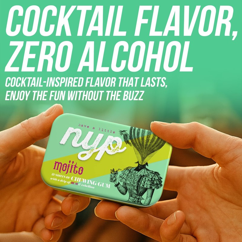NYP Sugar Free Mojito Lime Chewing Gum, Aspartame Free Mojito