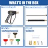TOOLCY Pressure Washer Gun and Wand with 5 Spray Nozzles,