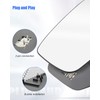 Driver Side Heated Mirror Glass with Backing PlateFit for Honda