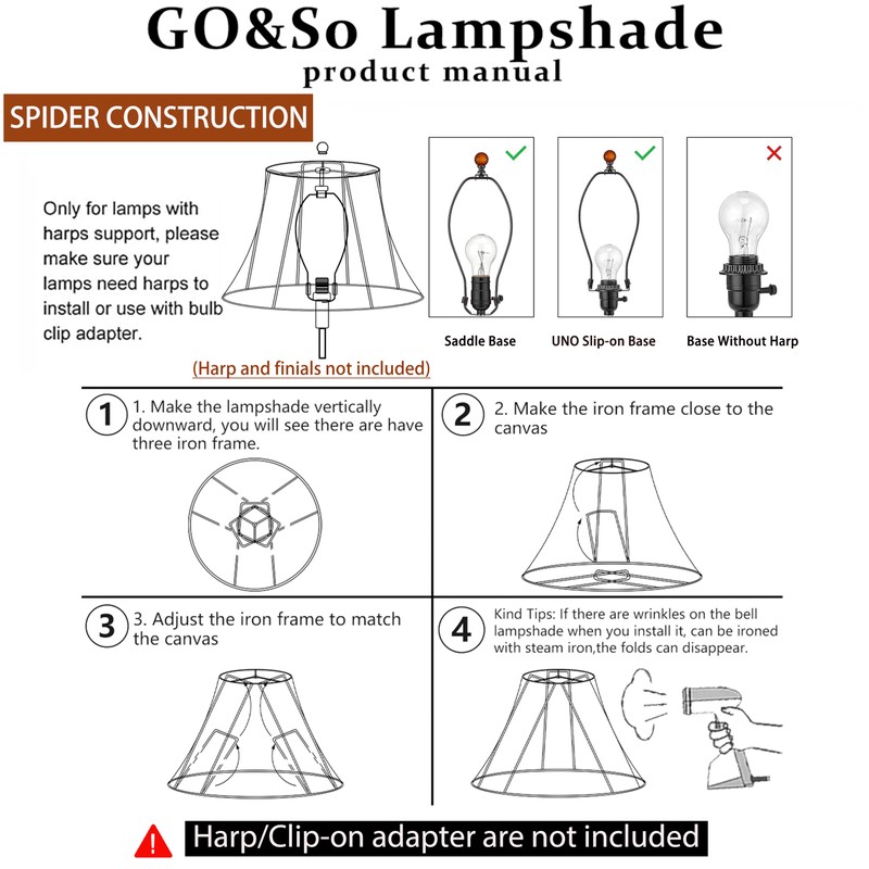GO&SO Square Lamp Shade Blue Cut Corner Octagonal Lampshade Replacement,
