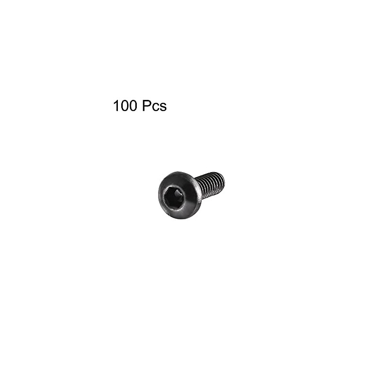 uxcell M2x6mm Thread Button Head Hex Socket Cap Screw Bolt