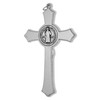 Large Saint Benedict Pectoral Cross with Colored Enamel (Black)