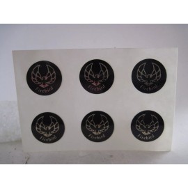 Pontiac Firebird   logo  emblems sheet of 6  (8698)  decal