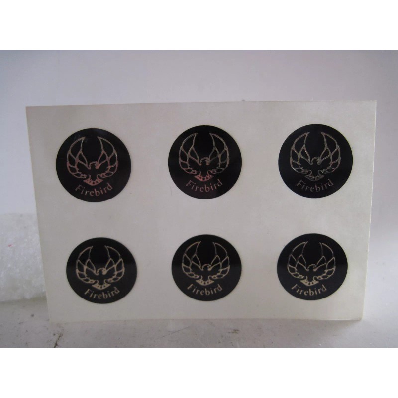 Pontiac Firebird logo emblems sheet of 6 (8698) decal