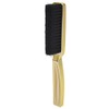 Barber Clipper Brush Blade Trimmer Cleaning Brush 1Pcs Duster Manicure Nylon Brush Hair Styling Brush Tool (Golden)