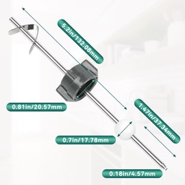 Lavatory Pop Up Center Piece Assembly, Ball Pop Up Stopper Lever Compatible with Pfister, Delta and Other Popular Brands, Sink Pivot Rod Replacement Parts