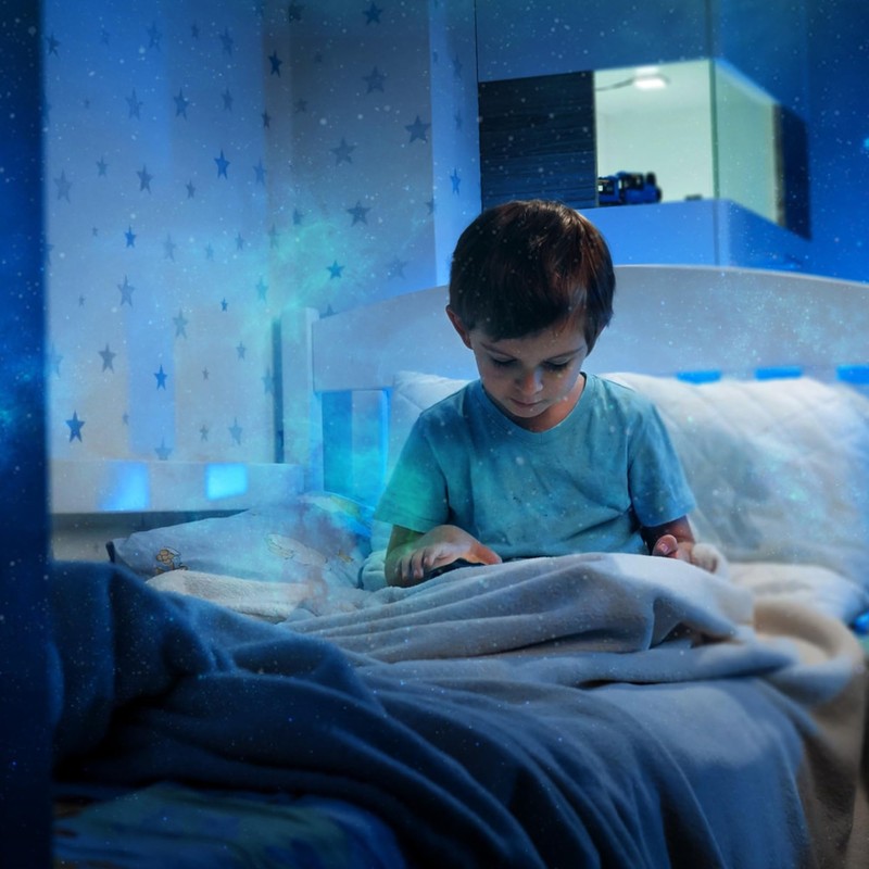 Laser Star Projector Night Light with Colour-Changing LED & Timer