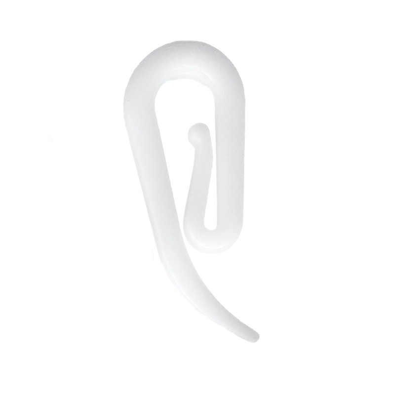 White Plastic Curtain Hooks For Heading Curtains, Window Curtains, Curtain