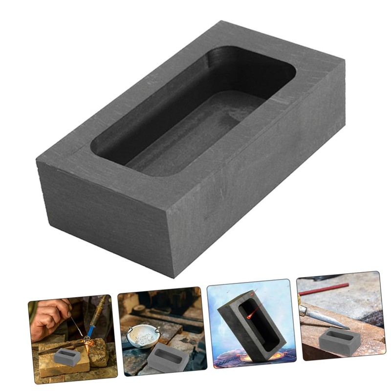 Operitacx Graphite Oil Tank Dice Circle Melting Silver Supply Graphite