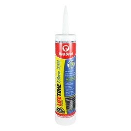 Red Devil 077050 Lifetime Ultra Premium Elastomeric Acrylic Latex Sealant, 10.1 oz., Gray, 1 Pack