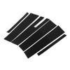 6 Pcs Side Door Window Cover Glossy Black Pillar Post