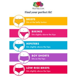 Fruit of the Loom Girls' Little Cotton Boyshort Underwear, 14 Pack-Fashion Assorted, 4