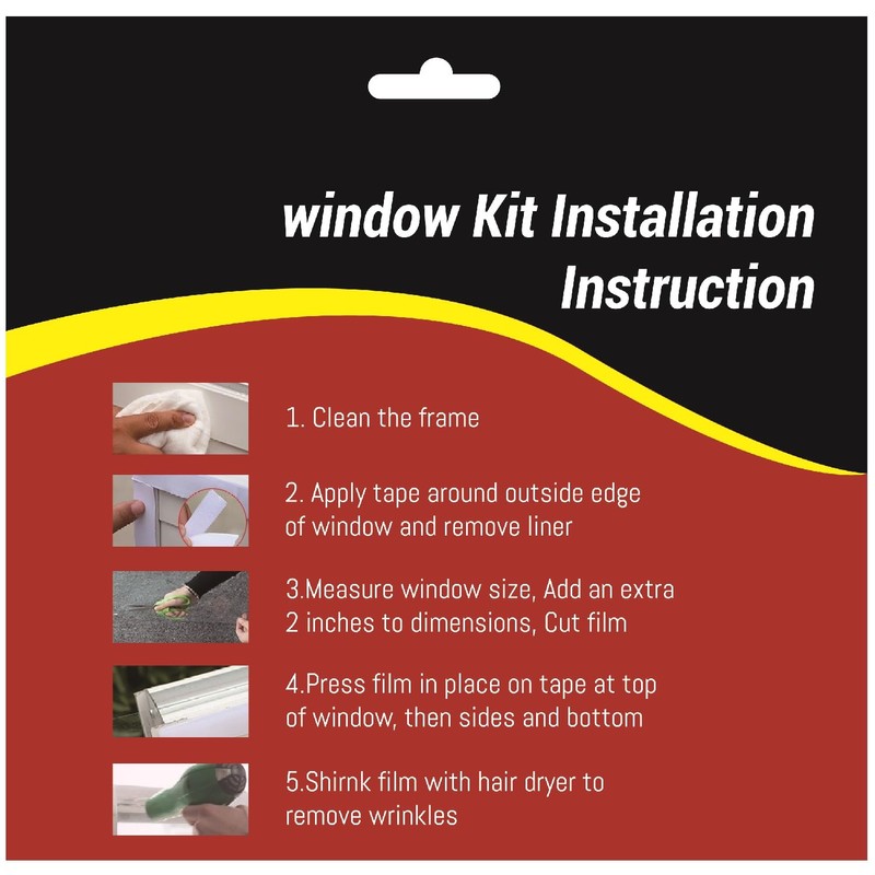 FonsBleaudy Insulating Film Window Kit to Keep Cold Out Window