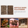 Zerodeko 2 x Terrarium Cork Bark Background Plate Reptile Basin
