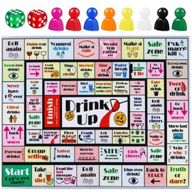 Board Games, Board Games for Adults, Rubber Mat Board Game, Funny Party Interactive for Game Night, Birthday, Family Play or Any Occasion, Age 21+, 2-8 Players