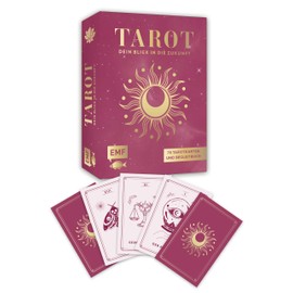 Tarot-Einsteigerset – Dein Blick in die Zukunft: 78 Tarotkarten mit hochwertiger Goldfolie und Begleitbuch mit Anleitungen zum Kartenlegen und Deuten