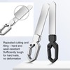 Double Sided Stainless Steel Nail File, Manicure Tool with Keychain