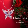 MANBU Sterling Silver Celtic Butterfly Necklace Earrings: Women Butterfly Pendant