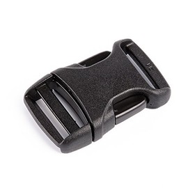 '1 Piece High Quality Acetal Buckle, Belt Buckle, Buckle, Steckschliesse "CR Crab by 2 m 20 – 50 mm, Black , 20mm