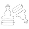 2Pairs Overall Buckles Replacement, Metal No Sew-Overall Clasp Replacement, Adjustable