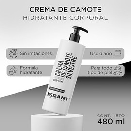 Crema Corporal Hidratante Nutritiva Camote Silvestre 480ml Skin Care Hidratación Profunda Duradera Mujeres Menopausia Skincare Cuidado Piel Suave
