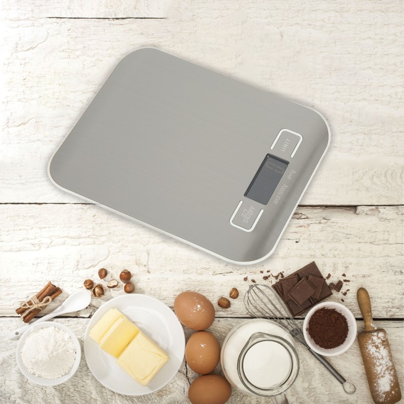 Kitchen Scale Portable HD LED Display Mini Stainless Steel Home