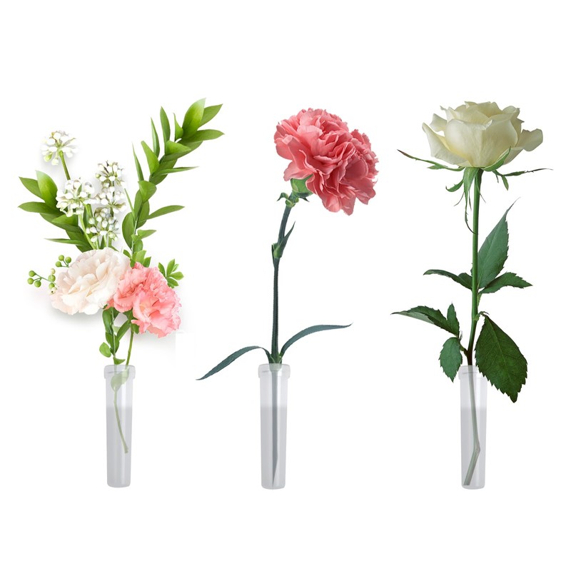 Feliciay Pack of 33 Flower Tubes, Flower Water Tubes with