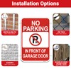 2 PC Large No Parking in Front of Garage Door