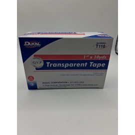 Dukal tranparent Tape 1"x10Yds 12 Rolls Box.